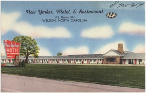New Yorker Motel & Restaurant, U.S. Route 301, Weldon, North Carolina
