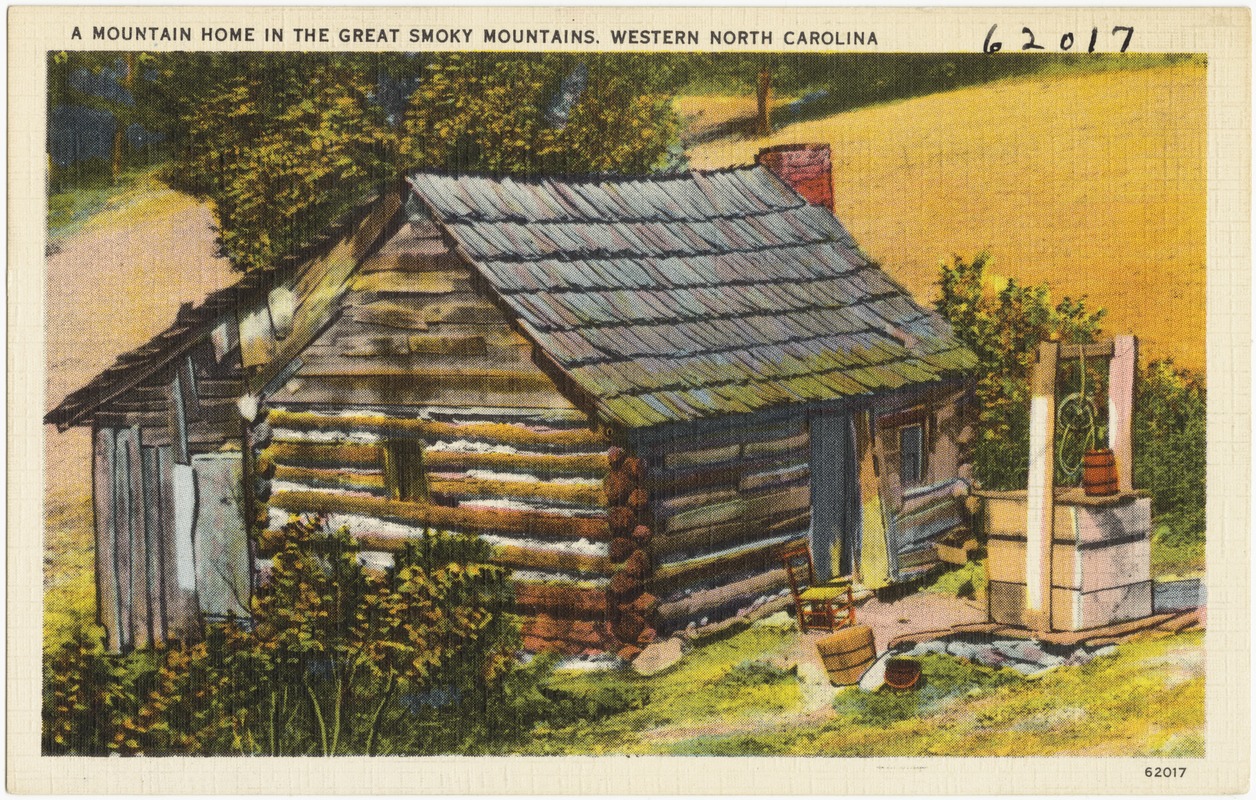 A mountain home in the Great Smoky Mountains. Western North Carolina