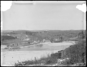 Wachusett Reservoir, Sawyer's Mills, from south side of mill pond, Boylston, Mass., Mar. 10, 1896