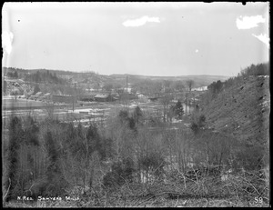 Wachusett Reservoir, Sawyer's Mills, from the north bank of river below the village, Boylston, Mass., Mar. 10, 1896