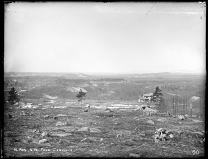 Wachusett Reservoir, northwest across the valley, from hill near Carville's house, Clinton, Mass., Mar. 23, 1896