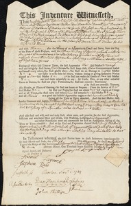 Jane Johnson indentured to apprentice with Joseph Langrel of Windham, 3 January 1748