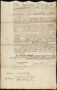James McConnel indentured to apprentice with Joseph Fitch of Boston, 22 August 1750