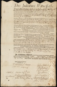 Hannah West indentured to apprentice with Israel Smith of Scituate, 5 August 1751