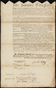 James Lucas indentured to apprentice with Charles Hendley of Boston, 3 October 1751