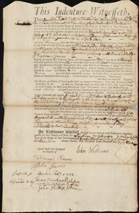 Elizabeth Bumstead indentured to apprentice with John Williams of Sommers, 15 January 1752