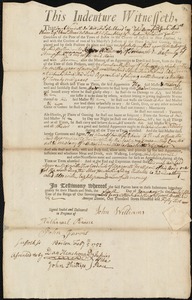 Joseph Bumstead indentured to apprentice with John Williams of Sommers, 6 January 1752