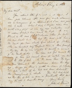 Letter to his aunt, Ann Crenshaw, 2/4/1846