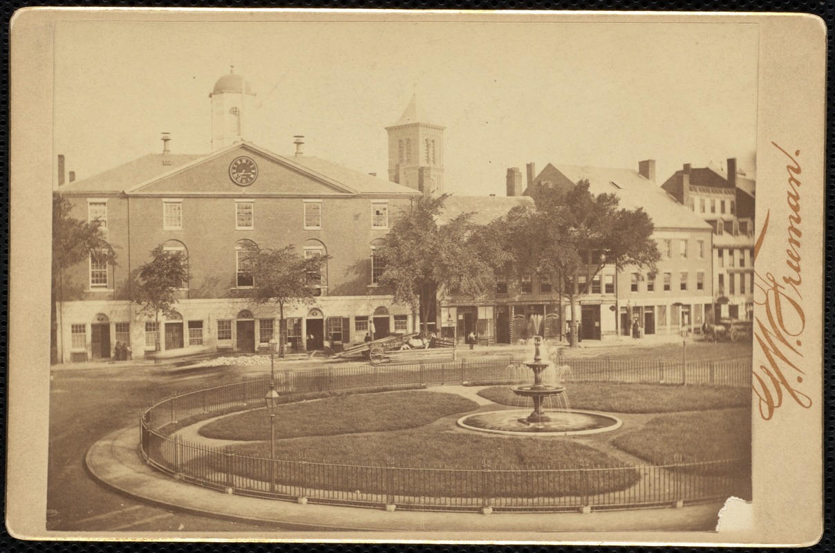 City Square, Charlestown. The old City Hall in process of demolition. Charlestown, Mass.