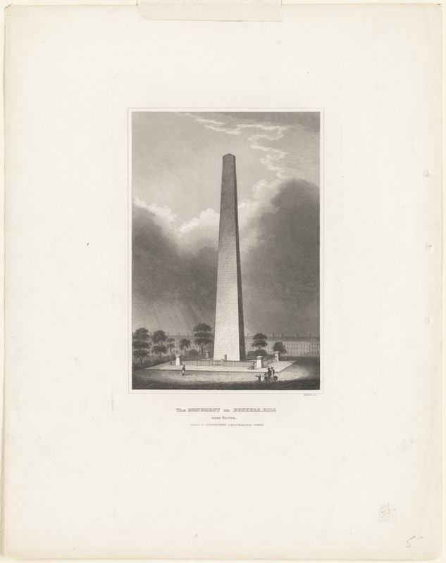 The monument on Bunker Hill near Boston