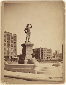 Statue of Leif Eriksson Commonwealth Avenue Boston Mass.