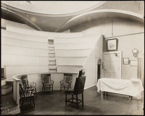 Room in Massachusetts General Hospital arranged as it was when the first ether operation was performed
