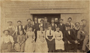 Group of working men and women, possibly South Boston