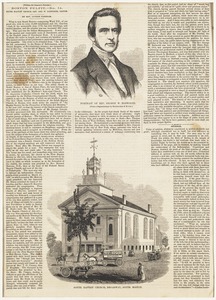 Portrait of Rev. George W. Bosworth ; South Baptist Church, Broadway, South Boston