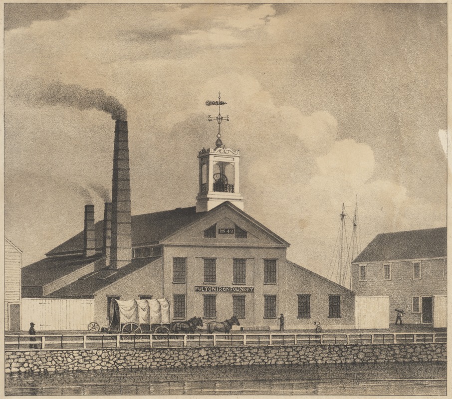 The Fulton Iron Foundry, (Geo. C. Thacher and Thacher & Billings, proprietors). On Turnpike St. So. Boston