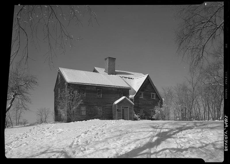 Beverly, Balch House, snow Digital Commonwealth