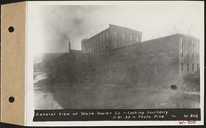 General view of Ware Woolen Co., looking southerly, Ware, Mass., Nov. 21, 1935