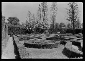 Box garden maze, on grounds of Pierre S. du Pont