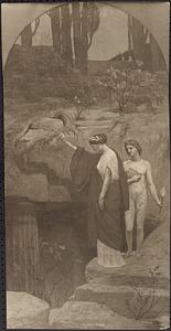 Photographic reproduction of the panel, "History," by Puvis de Chavannes, from the mural, "Muses of inspiration," Boston Public Library