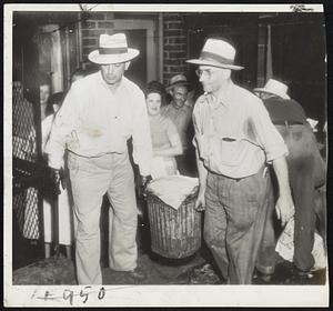 Mayor Turns Garbage Collector – Canton, Ohio, city workers went on strike, so Mayor Carl F. Klein (left) donned work clothes yesterday and helped load the first truckloads of garbage moved since the municipal workers went on strike eight days ago.