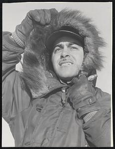 Man in parka with fur-lined hood