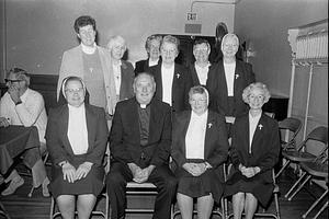 Father Casey and the sisters at Saint Rose