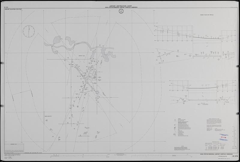 Airport obstruction chart, OC 974, Karl Stefan Memorial Airport, Norfolk, Nebraska