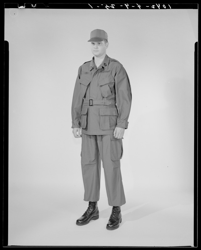 CEMEL- clothing, men's uniform, combat, temperate cotton sateen (hot weather)
