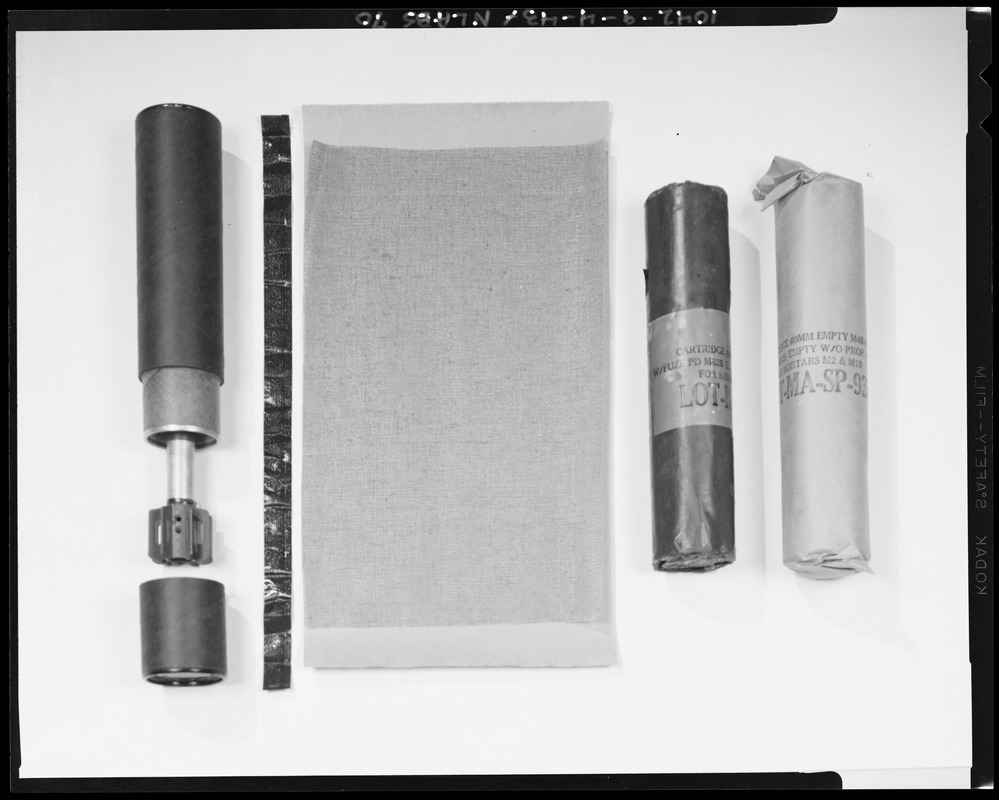 CEMEL- equipment, ammo packs, mortar, 60 man (prototype), packaging