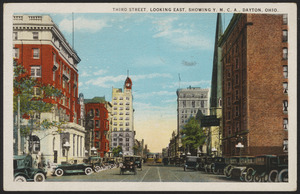Third Street, looking east, showing Y.M.C.A., Dayton, Ohio