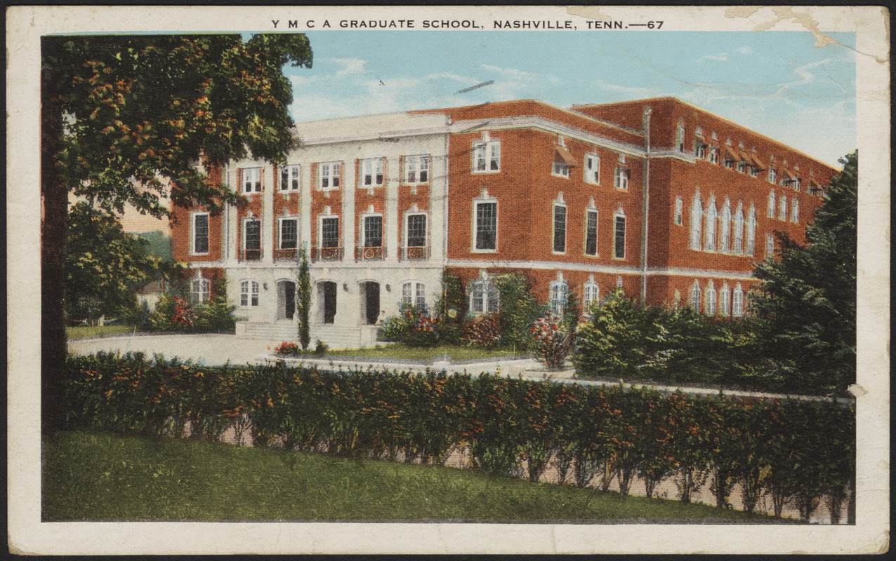 YMCA Graduate School, Nashville, Tenn. Digital Commonwealth
