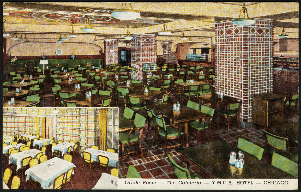 Oriole Room - the cafeteria - YMCA Hotel - Chicago