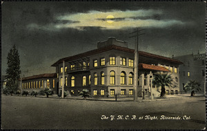 Y.M.C.A. at night, Riverside, Cal