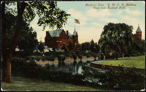 Hartford, Conn. Y.M.C.A. building, view from Bushnell Park