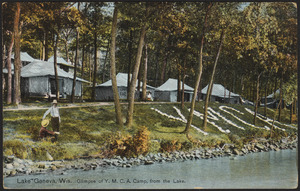 Lake Geneva, Wis. Glimpse of Y.M.C.A. Camp, from the Lake
