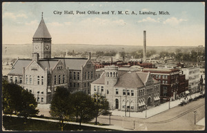 City hall, Post Office and Y.M.C.A., Lansing, Mich.