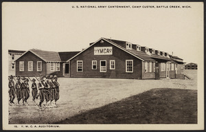 Y.M.C.A. auditorium. U. S. National Army Cantonment, Camp Custer, Battle Creek, Mich.