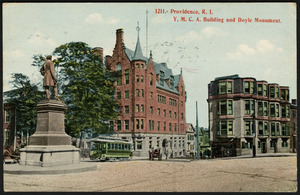 Providence, R.I. Y.M.C.A. building and Doyle Monument