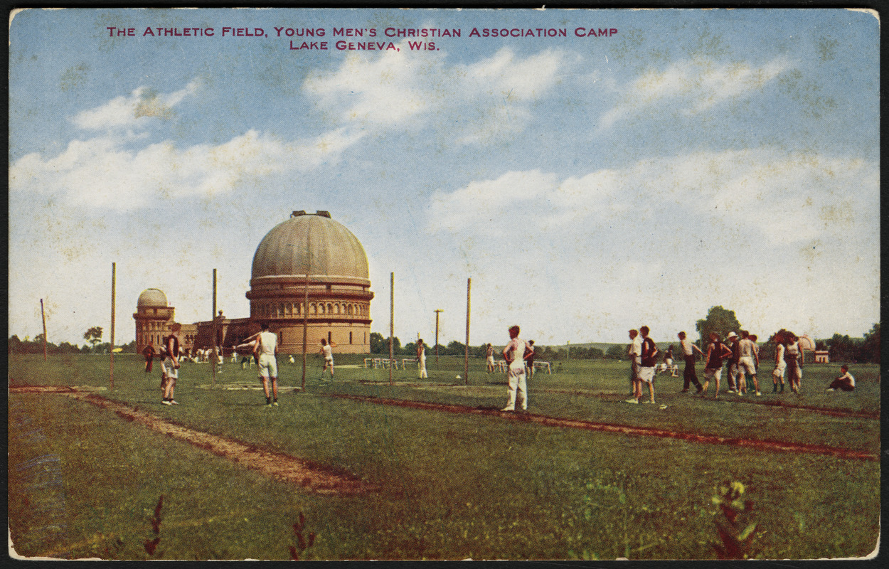 The athletic field, Young Men's Christian Association Camp Lake Geneva, Wis.