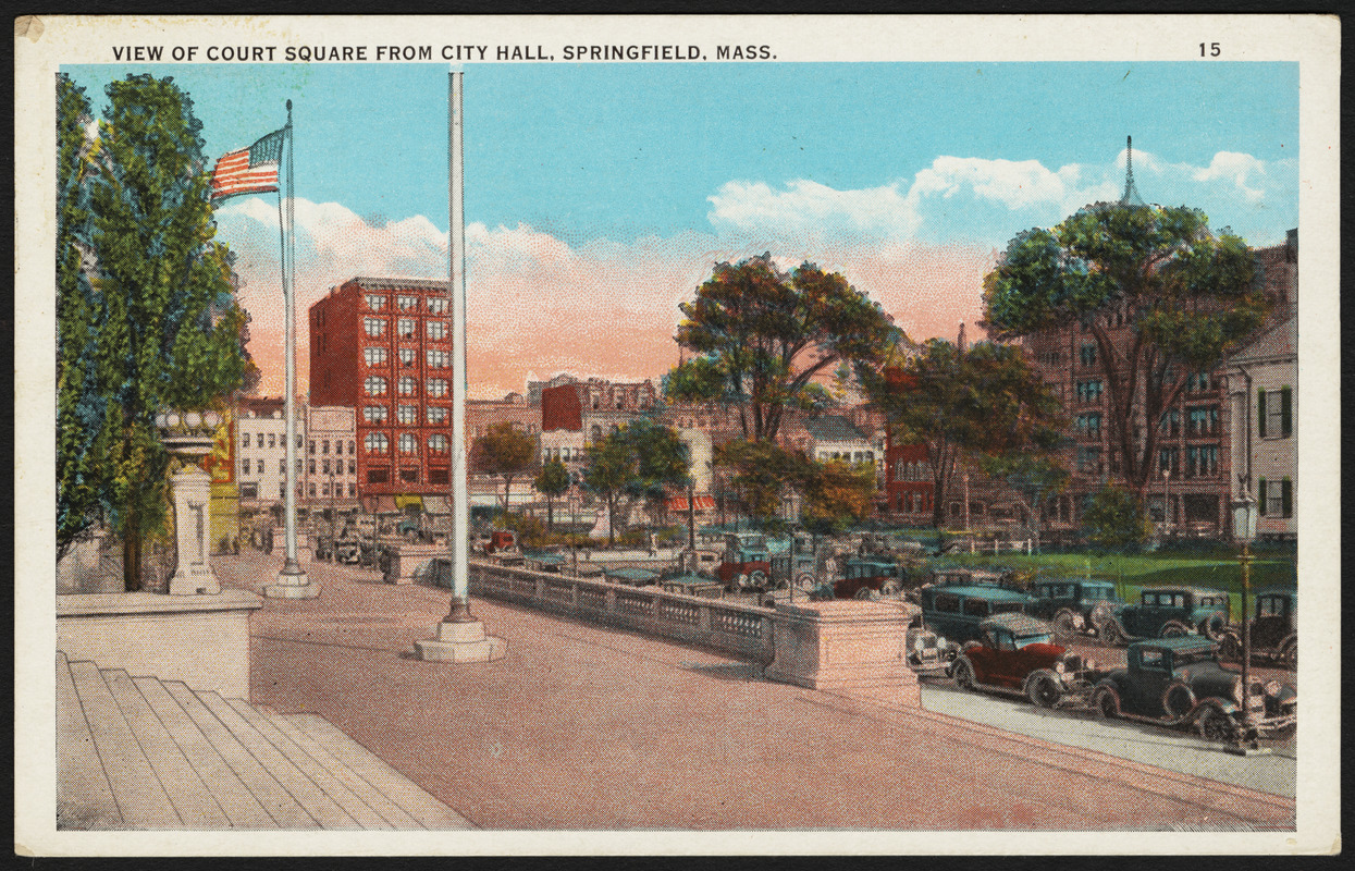 View of Court Square from City Hall, Springfield, Mass.