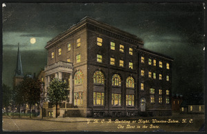 Y.M.C.A. building at night, Winston - Salem, N.C. the best in the state