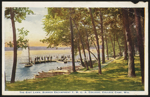 The east lawn, summer encampment Y.M.C.A. College, College Camp, Wis.