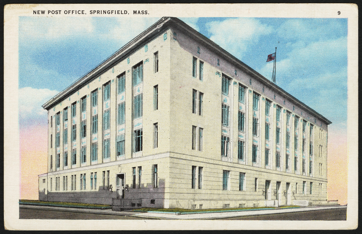 New post office, Springfield, Mass. Digital Commonwealth