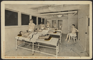 Massage room, central branch Young Men's Christian Association, Brooklyn, N.Y.