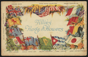 Allies' flags & flowers