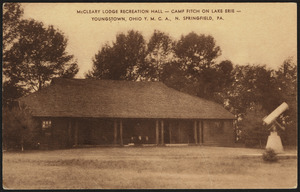 McCleary Lodge recreation hall - Camp Fitch on Lake Erie - Youngstown Ohio Y.M.C.A., N. Springfield, Pa.