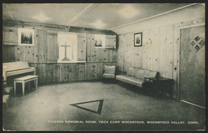 Thienes Memorial Room, YMCA Camp Woodstock, Woodstock Valley, Conn.