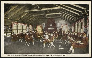 View in Y.M.C.A. social room, Camp Zachary Taylor, Louisville, Ky