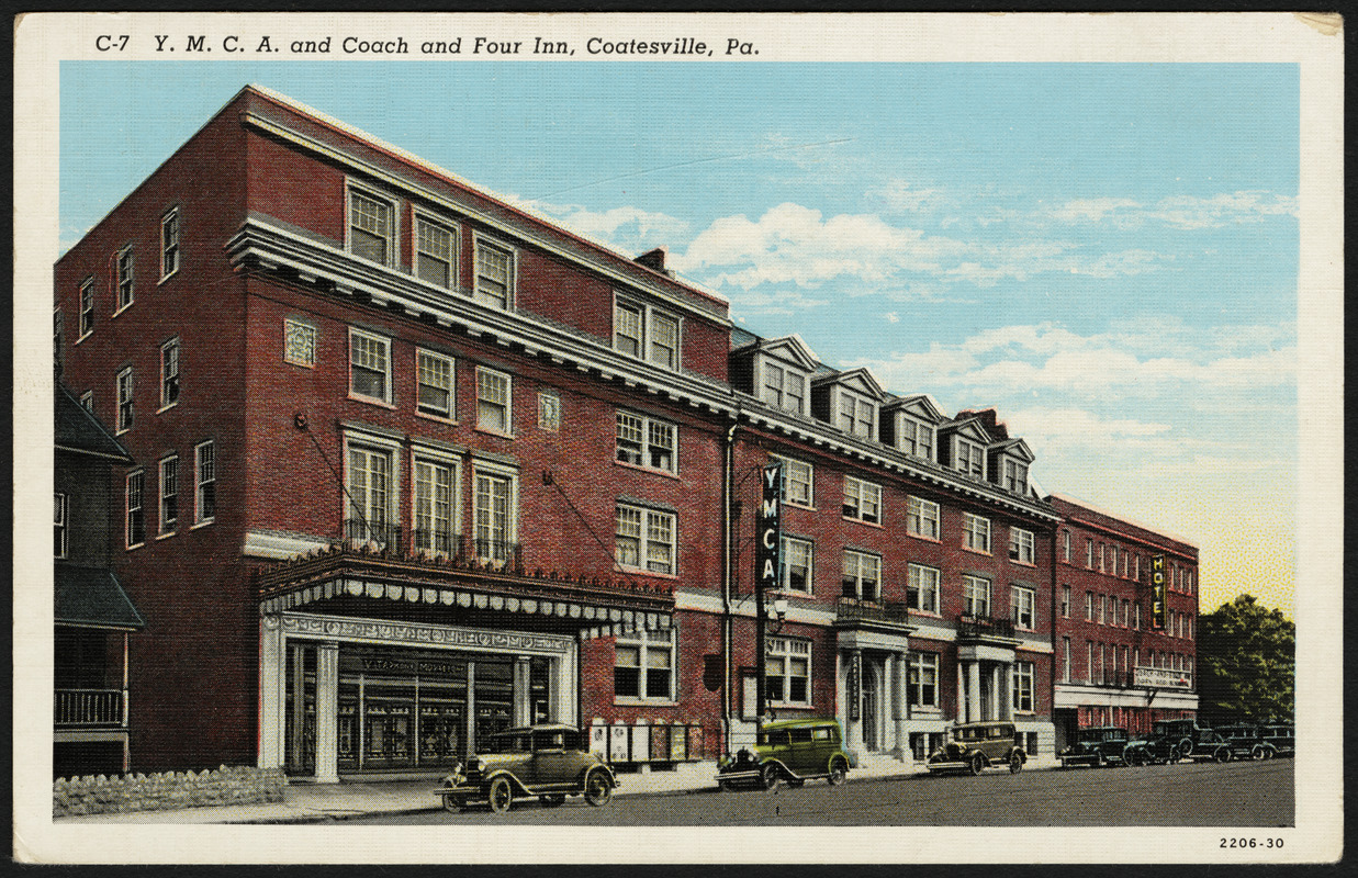 Y.M.C.A. and Coach and Four Inn, Coatesville, Pa. Digital Commonwealth