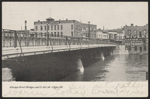 Chicago Street Bridge and Y.M.C.A. -Elgin, Ill.